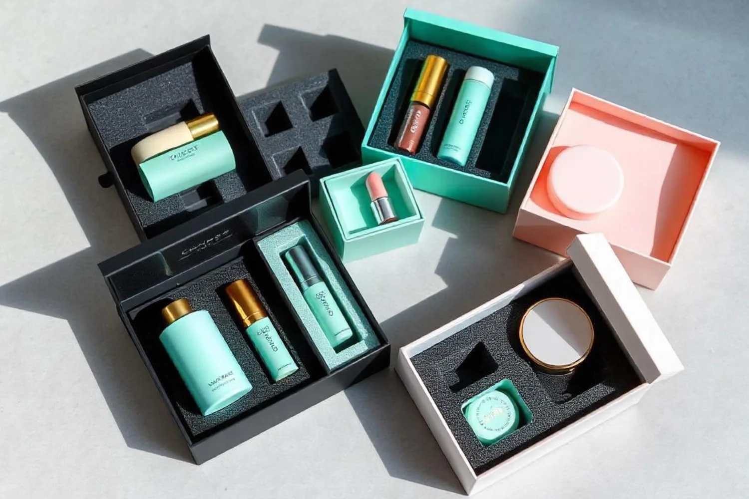 A collection of custom foam inserts.